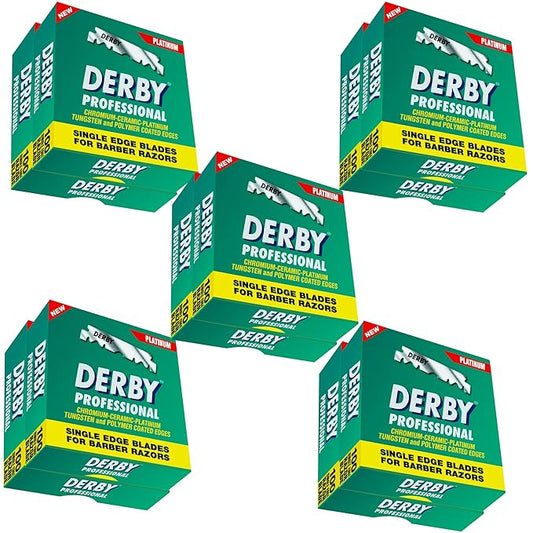 1000 Derby Professional Single Edge Razor Blades for straight razor