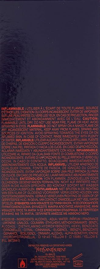 Opium By Yves Saint Laurent For Men. Eau De Toilette Spray 3.3 Ounces