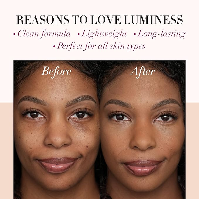 LUMINESS Silk Airbrush Spray Foundation & Primer Kit - Full Coverage Foundation, Anti-Aging Formula Hydrates & Moisturizes with Hyaluronic Acid, Aloe Vera & Hydrolyzed Silk (Shade - Deep Dark)