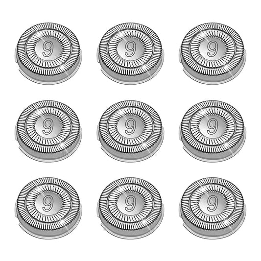 9 Pack SH90 Replacement Head Compatible with Philips Norelco Series 9000(S9xxx) /8000(S8xxx) , Upgraded SH90 Compatibility Double blades for norelco 9000 replacement heads