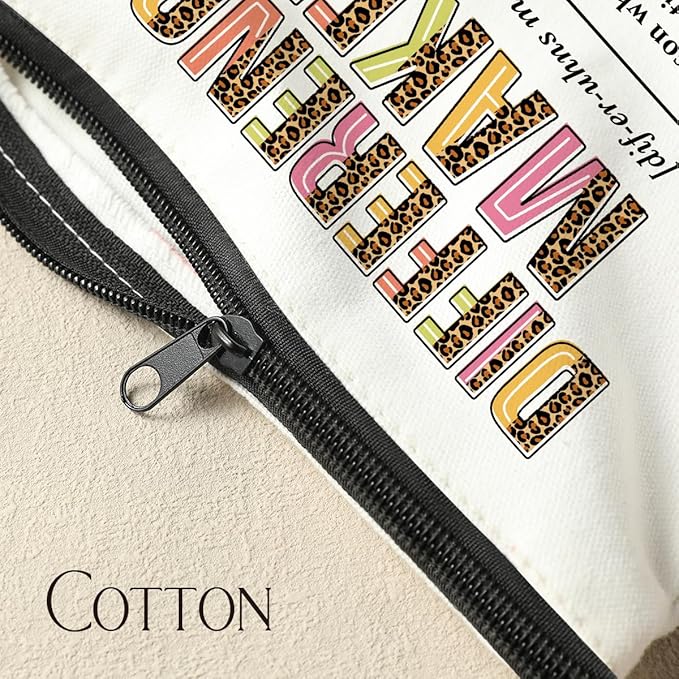 2 PCS Difference Maker Makeup Bag - Boss Gifts for Women, Coworker Thank You Gift for Manager, Mentor, Colleagues - Administrative Professional Day, Boss Day Cosmetic Bag