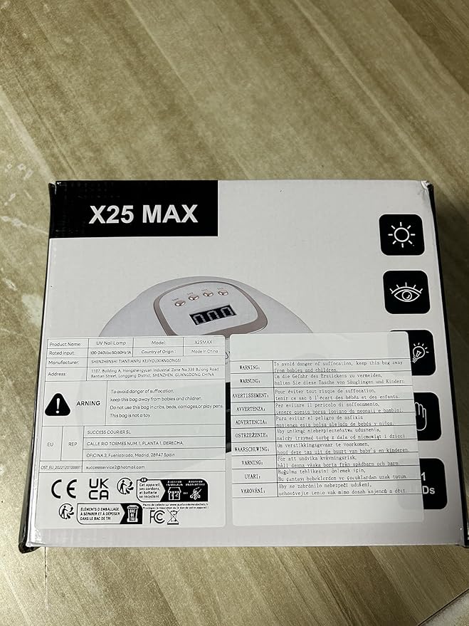 380W UV LED Nail Lamp, Professional Nail Dryer Gel Polish Light with 81 Beads, UV Nail Light With 4 Timer Settings, Nail Polish Curing Gel LED Dryer With Automatic Sensor