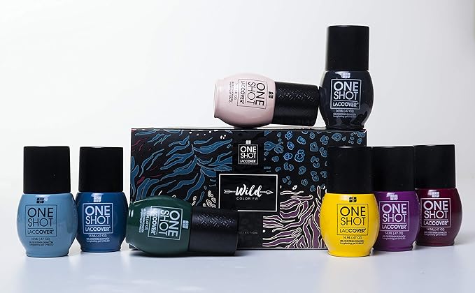 NAIL POLISH GEL SET WILD COLLECTION, 8 COLORS, 1/2 Fl Oz each one, by NAIL FACTORY