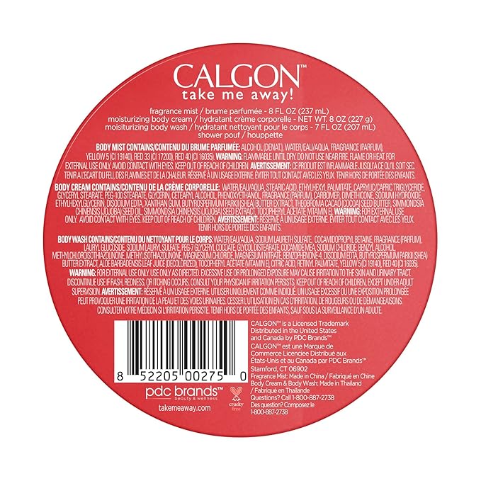 Calgon Hawaiian Ginger Body Care 4-Piece Gift Set Box