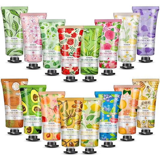 16 Pack Hand Cream Gifts Set, Mothers Day Gifts, Bulk Hand Lotion Travel Size for Dry Cracked Hands, Hand Cream for Nurse Gifts, Teacher Appreciation Gifts and Bridal Shower Gifts