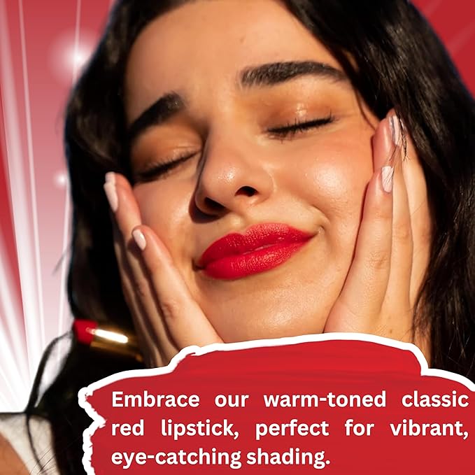 ๐๐๐๐ฒ๐ป๐ฐ๐ฒ ๐ผ๐ณ ๐๐ฟ๐ด๐ฎ๐ป Deep Moisturizing Red Lipstick, Long Lasting Lipstick & Lip Care in 1 with Pure Organic Argan Oil, Shea Butter, Jojoba Oil & Aloe Vera Hydrating, Roses R Red