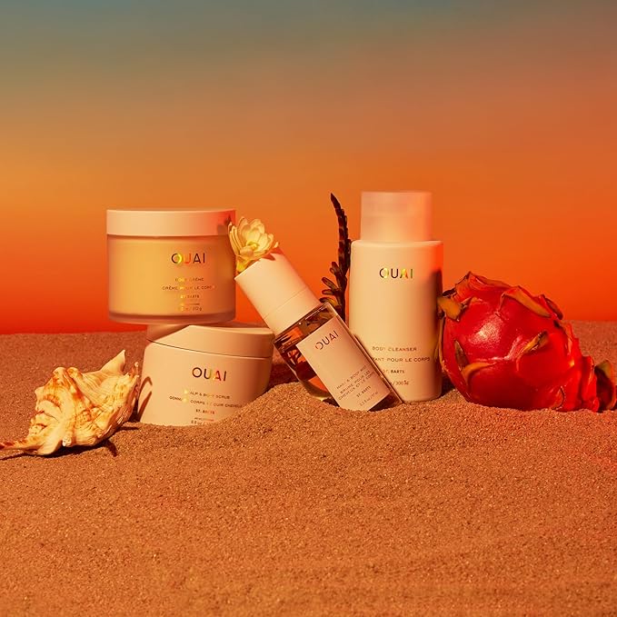 OUAI St. Barts Hair and Body Mist - Tropical-Scented Hair Perfume and Body Spray - Notes of Dragonfruit, Orange Blossom, Tuberose & Musk (3.3 Fl Oz)