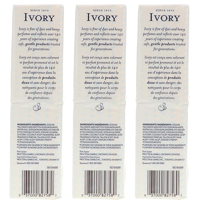 Ivory Soap, Original 4 oz Bars 10 ea (Pack of 3)