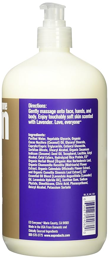EO Products EveryOne Lotion Lavender And Aloe, 32 fl oz