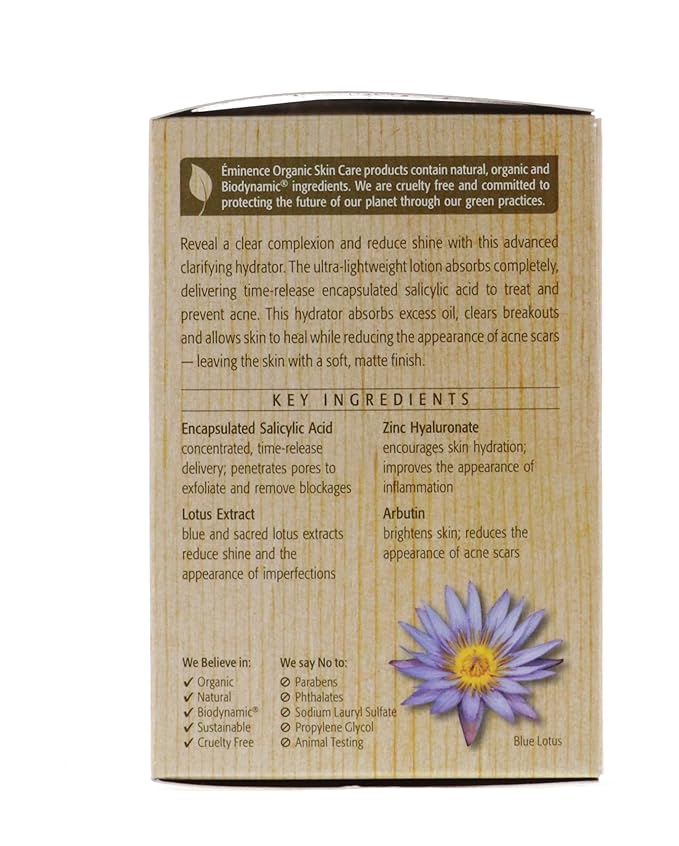Eminence Organic Skincare Acne Advanced Clarifying Hydrator, 1.2 fl Oz