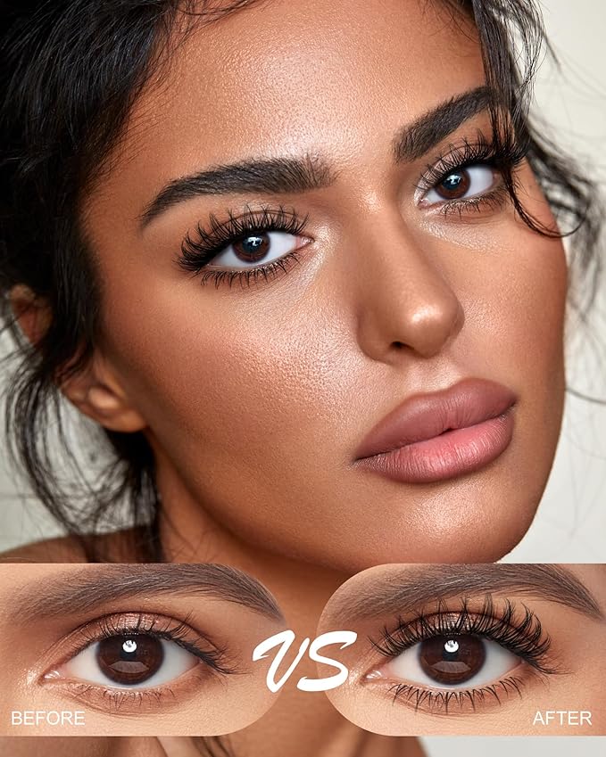 Venus Lash Clusters Kit Wispy 8-16mm with 5-6mm Bottom Lashes Natural Individual False Cluster Eyelash Extension Kit D Curl with Waterproof Bond and Seal & Lash Remover for Fake Lashes Extensions