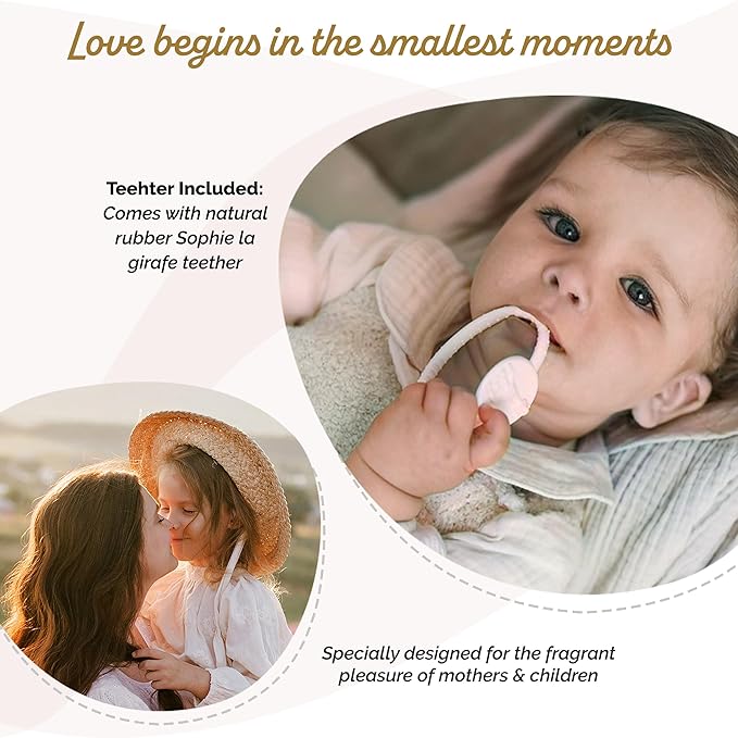 Sophie la girafe Eau de Soin (Scented Skincare Water) | Includes Sophie Teether | Alcohol Free | Nostalgic Childhood Scent of Orange Blossom & Vanilla (50 ml or 1.7 fl oz)