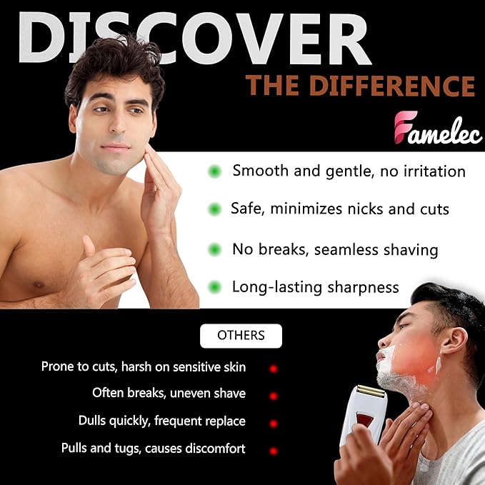 2 Pack for Andis Shaver Foil TS-1 TS-2, ProFoil Lithium Shaver Replacement Titanium Foil Assembly and Inner Cutters Compatible with Andis Smooth Shaving Cordless Shavers