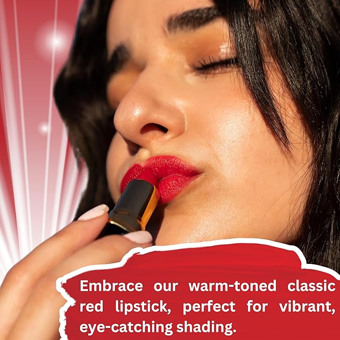 ๐๐๐๐ฒ๐ป๐ฐ๐ฒ ๐ผ๐ณ ๐๐ฟ๐ด๐ฎ๐ป Deep Moisturizing Red Lipstick, Long Lasting Lipstick & Lip Care in 1 with Pure Organic Argan Oil, Shea Butter, Jojoba Oil & Aloe Vera Hydrating, Roses R Red