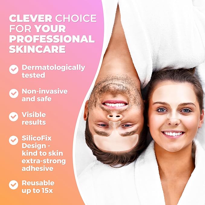 CLEVERFY Silicone Forehead Wrinkle Patches - Pack of 2 Reusable Silicone Patches for Face Wrinkles