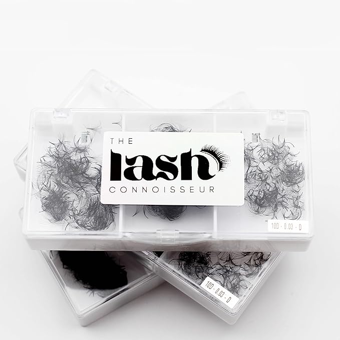 14D - D Curl 750 Fans Mixed Promade Fans Lash Extensions | TLC Lash Supplies 4D to 16D Premade Fans 7 mm to 16 mm Mixed Length Thin Base Premade Fans Eyelash Extensions (14D - D Curl, 14-15-16 mm)