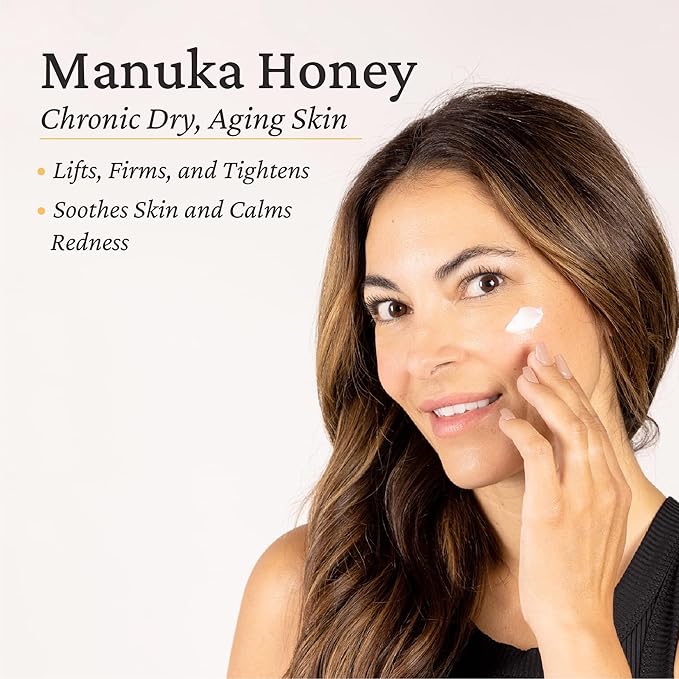 Elastalift Manuka Honey Cream Face Moisturizer & Body Butter Lotion For Dry Skin | Firming & Hydrating Miracle Balm Skin Care Moisturizing Lotion For Women, Wrinkles, & Sun Damaged Skin, 2-Pack