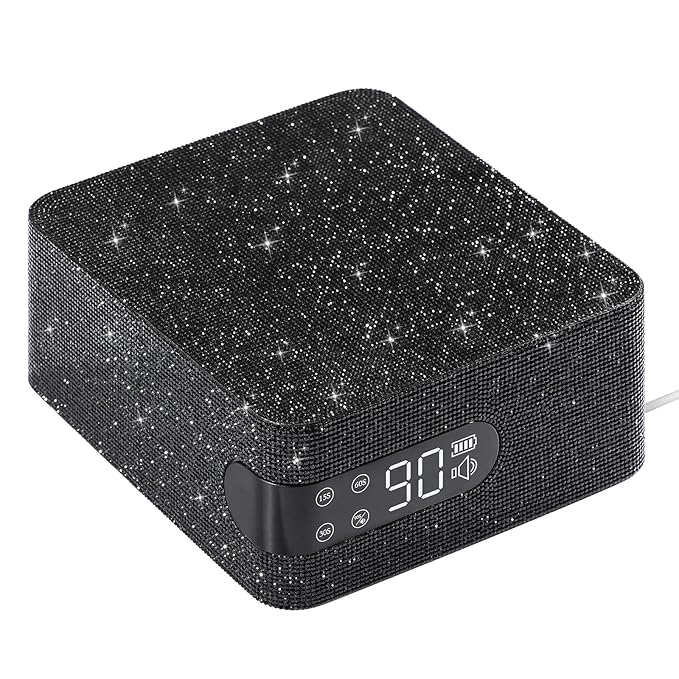 UV LED 96W Nail Lamp Professional Salon Nail Dryer Sparkly Gel Polish Light with 4 Timer Setting Quick Dry Curing Lamp with LCD Display Touch Screen Auto Sensor Home Black Diamond Rhinestone