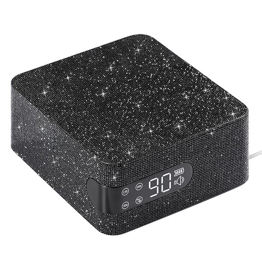 UV LED 96W Nail Lamp Professional Salon Nail Dryer Sparkly Gel Polish Light with 4 Timer Setting Quick Dry Curing Lamp with LCD Display Touch Screen Auto Sensor Home Black Diamond Rhinestone