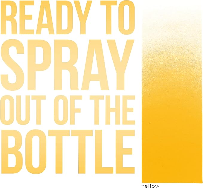 1-Ounce Yellow Temporary Airbrush Tattoo Body Art Paint Alcohol Based