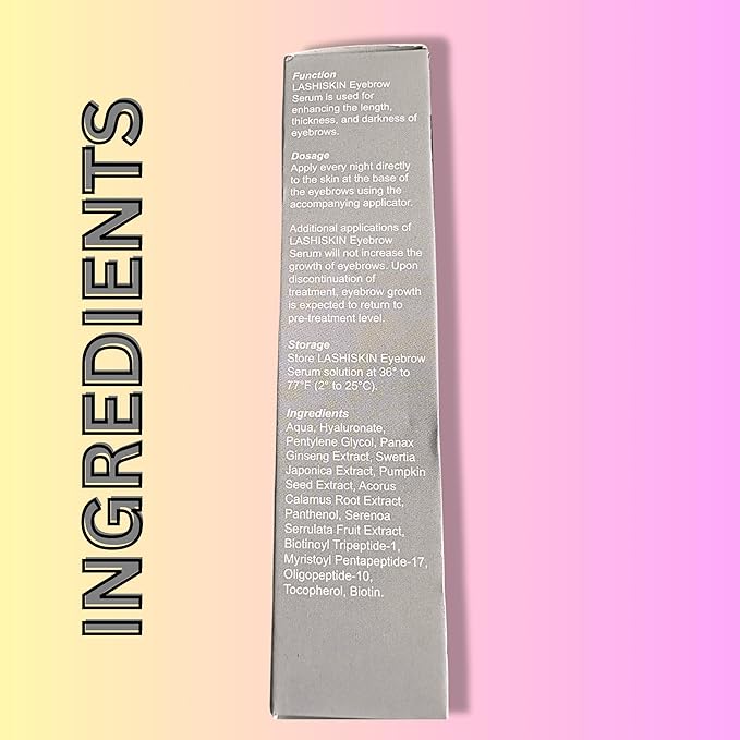 Eyebrow Growth Serum - Enhances Thicker Brows in 2-4 Weeks | For Thin, Patchy & Over-Tweezed Brows - Fast Absorbing | Grows Brows Faster, Longer & Fuller - (3mL)