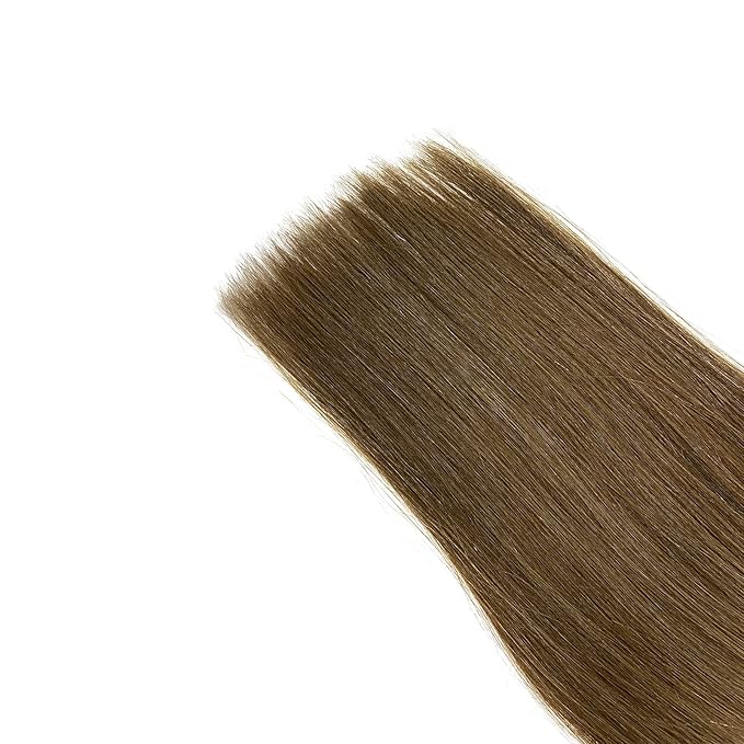 Sew in Hair Extensions Real Human Hair,Ash Brown Hair Extensions Real Human Hair Bundles Weft Hair Extensions Human Hair 100G 20Inch Hand Tied Weft Hair Extensions Human Hair Sew in Weave for Women