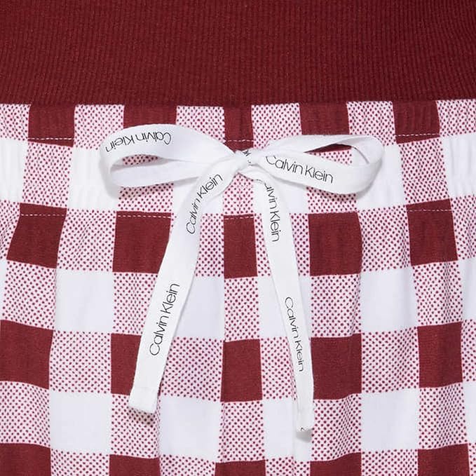 Calvin Klein Womens 2 Piece Fleece Pajama Set