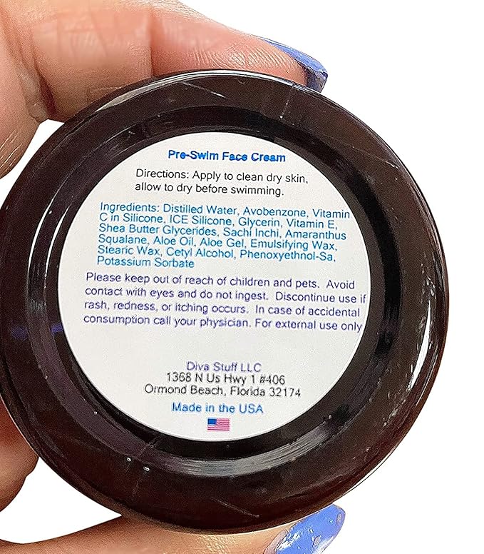 Diva Stuff Pre-Swim, For The Face Aqua, Therapy Chlorine Neutralizing Body Lotion, Protects Skin From Chlorine and Salt Water, Gentle Formula