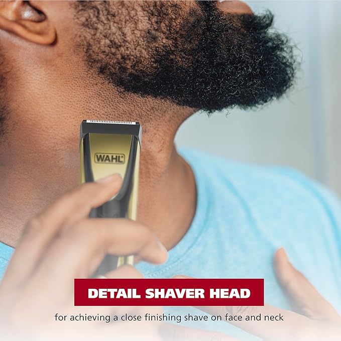 Wahl Lithium-Ion Cordless Rechargeable Edge & Detail Shaver and Beard Trimmer for Men with USB Charging – Model 3025950