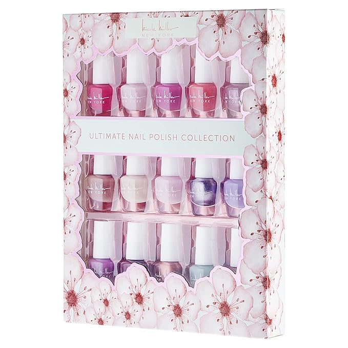 Nicole Miller Mini Nail Polish Set – Glossy, Vibrant Colors for Fingernails & Toenails, Green