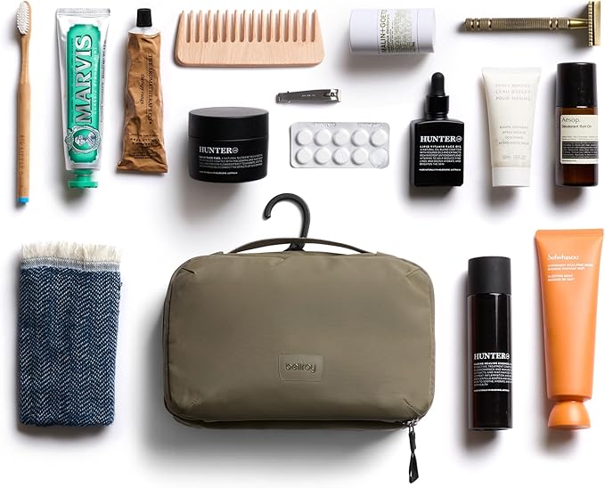 Bellroy Hanging Toiletry Kit (Hanging 3 Liter Toiletry Bag for Men and Women, and Designed for Travel) - SeaKelp