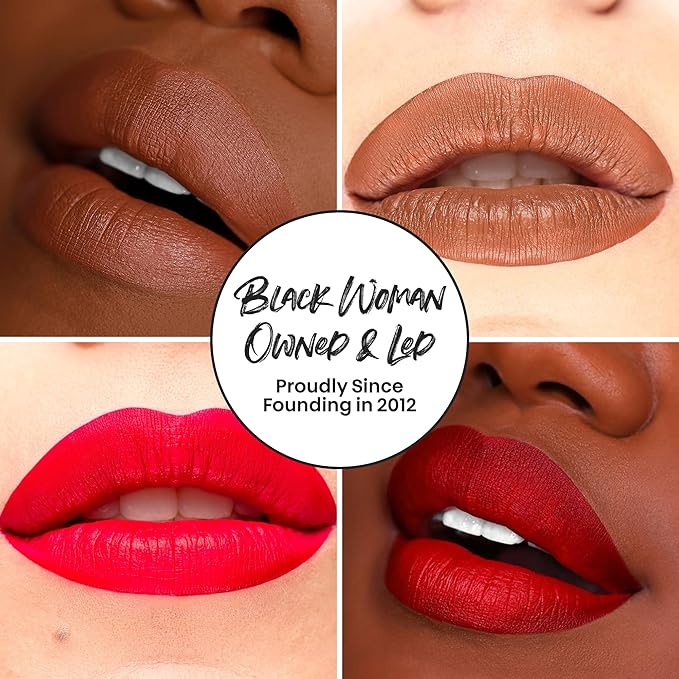 The Lip Bar - Nonstop Liquid Matte Lipstick 2-Pack, Naturalista (Soft Brown) + Rich Auntie (Deep Berry) - High Pigment - One Swipe - Long Lasting - Jojoba Oil & Vitamin E - Vegan - Make Up -.24 fl oz