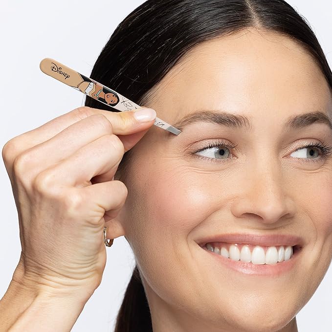 Tweezerman Pocahontas Slant Tweezer - Eyebrow Tweezers for Women and Men