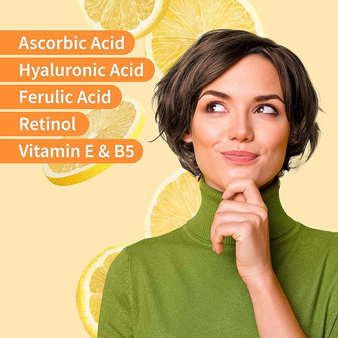 Ebanel Bundle of 20% Vitamin C Serum, and 2.5% Retinol Serum