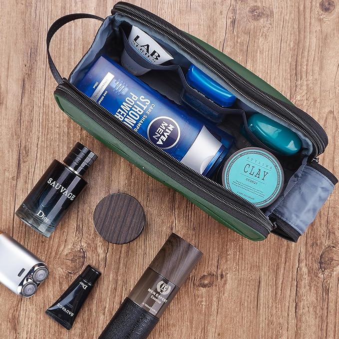 ZEEMO Toiletry Bag for Men, Water-resistant and Leak-Proof Dopp Kit with Large Capacity for Toiletries