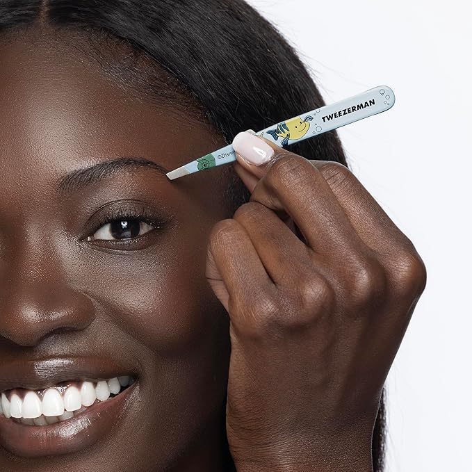 Tweezerman Ariel Slant Tweezer - Eyebrow Tweezers for Women and Men