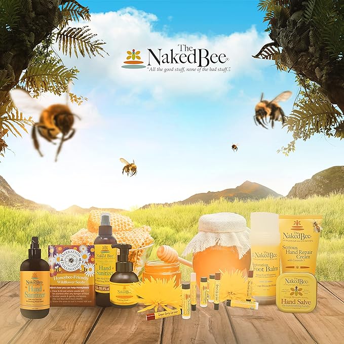 The Naked Bee Orange Blossom Honey Hand Cream (8 oz) Intensive Nourishing Cream for Smoother and Softer Hand - Unscented Deep Moisture and Repair for Dry Skin