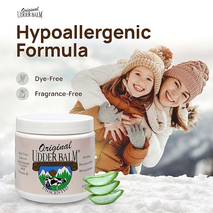 Unscented Original Udder Balm for Cracked Dry Skin 16 Fl Oz