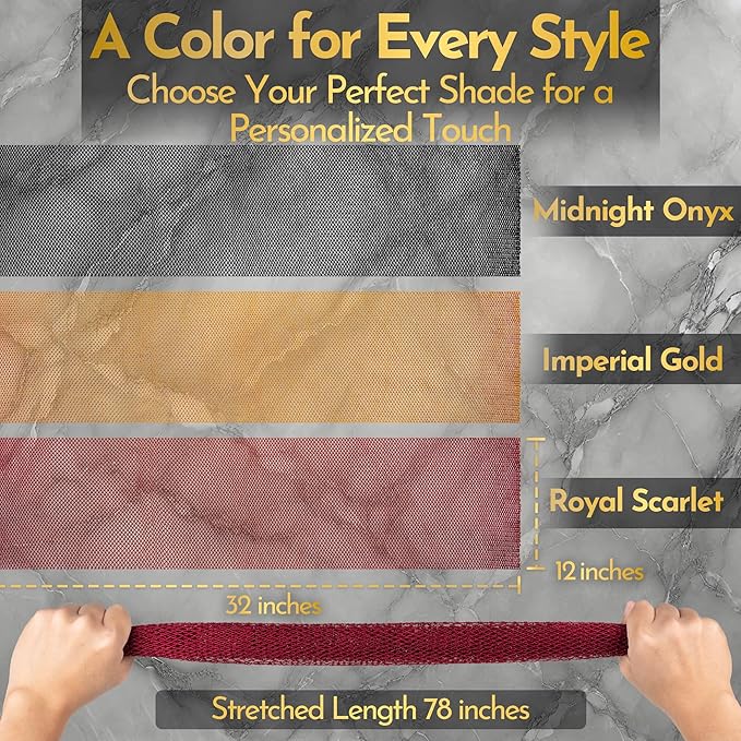 African Net Sponge – Exfoliating Long Nylon Bath Cloth, 3 Pack, Durable Body and Back Scrubber, Dead Skin Remover for Women and Men, Quick Dry, Luxury Skin Care (Black, Yellow, Burgundy)