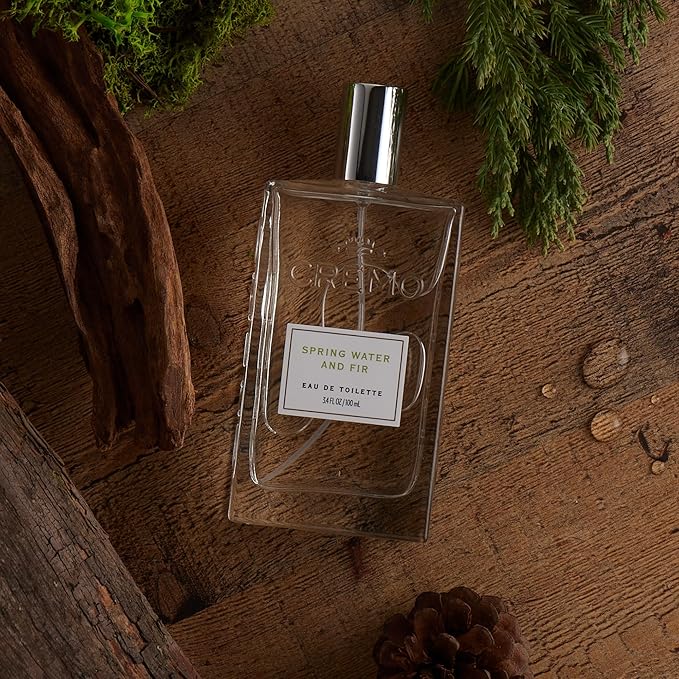 Cremo Spring Water Fir Cologne Spray, A Refreshing, Clean Scent with Notes of Spring Water, Cool Moss and Balsam Fir, 3.4 Fl Oz