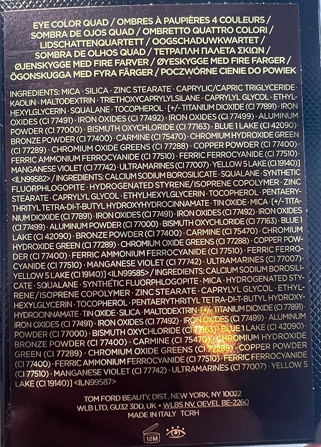 Tom Ford Eye Color Quad Eyeshadow Palette - 43 Ambrosia .28 oz / 8 g.