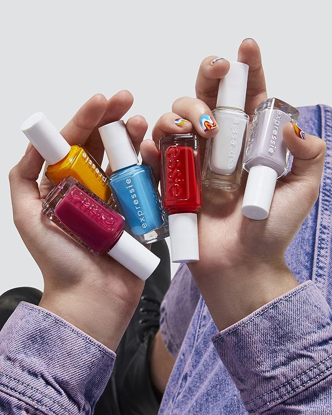 essie Expressie Nail Polish, Quick-Dry Yellow Nail Polish, Word On The Street, Vegan, Outside The Lines, 0.33 fl oz