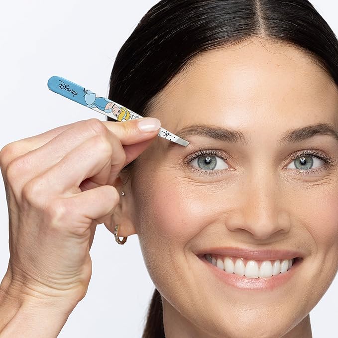 Tweezerman Cinderella Slant Tweezer - Eyebrow Tweezers for Women and Men