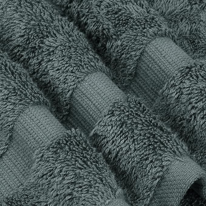 Chakir Turkish Linens Premium Cotton Absorbent Turkish Towels (Bath Towel - Set of 4, Dark Gray)