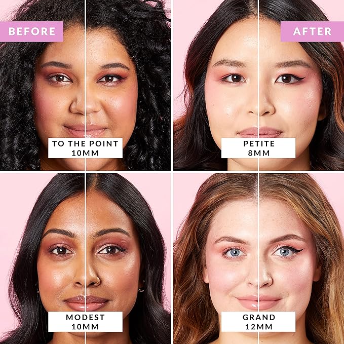 The Quick Flick Winged Eyeliner Stamp - Waterproof & Smudge Proof Vegan Cat Eye - 4mm Thick Wing & 10mm To the Point Felt-Tip Hypoallergenic Pen (Intense Black-2 Pen)