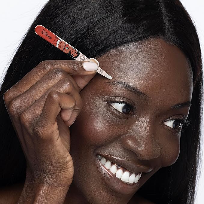 Tweezerman Moana Slant Tweezer - Eyebrow Tweezers for Women and Men