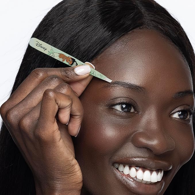 Tweezerman Tiana Slant Tweezer - Eyebrow Tweezers for Women and Men