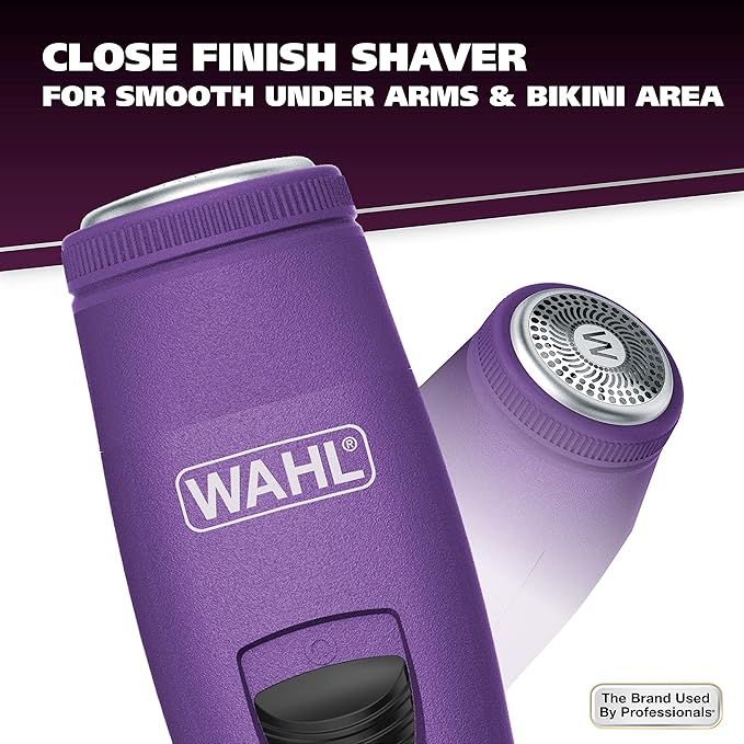 Wahl Pure Confidence Rechargeable Electric Trimmer, Shaver, & Detailer for Smooth Shaving & Trimming of The Face, Underarm, Eyebrows, & Bikini Areas – Model 9865-100