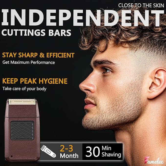 2 Pack for Wahl Shaver Foil Replacement Professional 5 Star Series Finale Shaver, Fit for Foil Cutter Bar Assembly Gold Super Close Shaving Models 7031-100 7043-100 7031-200