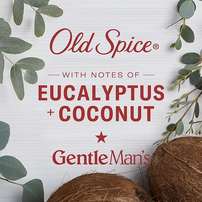 Old Spice Hand & Body Lotion for Men, Gentleman's Super Hydration, 24/7 Moisturizing with Vitamin B3 Complex, Fast Absorbing, Eucalyptus & Coconut Cream, 17 oz (Pack of 2)